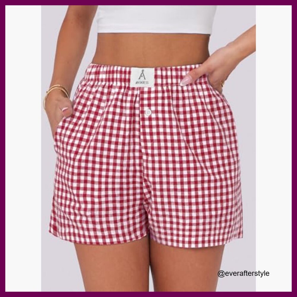 100% Rayon Boxer Shorts for Women Loose Fit Pajama Bottoms - Picture 5 of 7